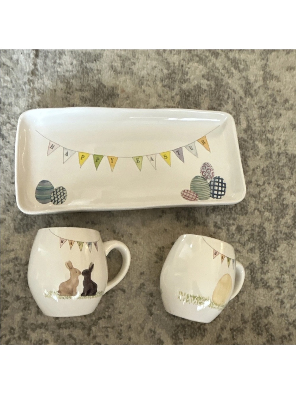 Rae Dunn Easter set 3 piece